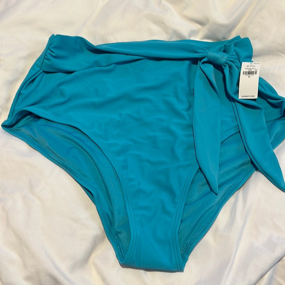 NWT Old Navy Tie High Waisted Swim Bottoms